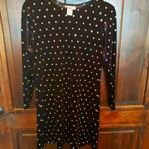 Maggie Breen Boutique girls 16 Silver Sequins Reflective Sparle